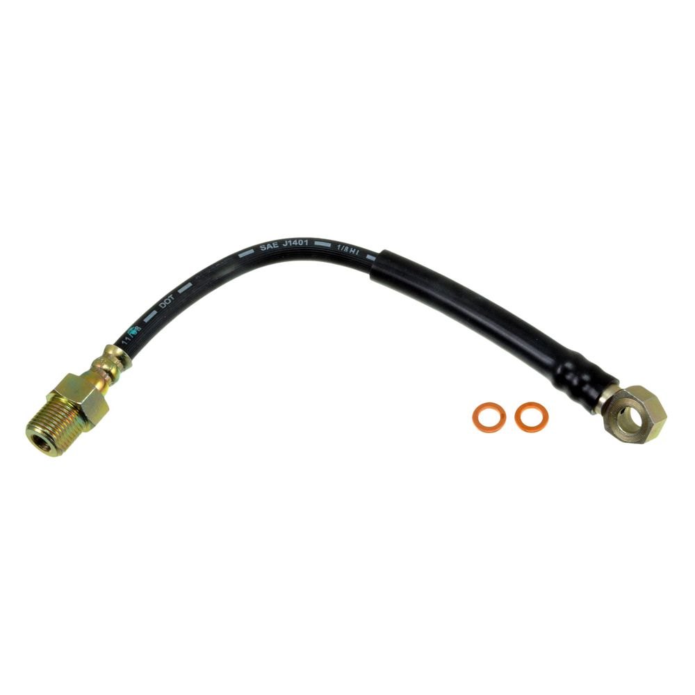 Front Passenger Side Brake Hydraulic Hose for 1982-1990 Chevrolet S10, Black