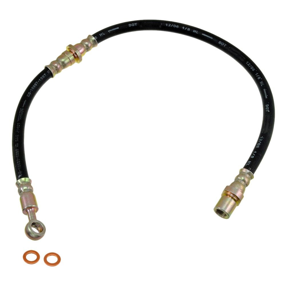 Dorman D18-H381148 Front Passenger Side Brake Hydraulic Hose for 1998-2002 Subaru Forester, Black