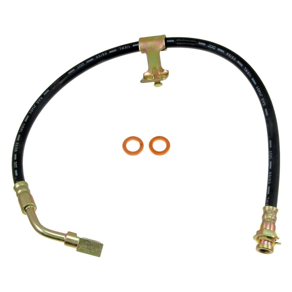 Front Driver Side Brake Hydraulic Hose for 1983-1995 GMC G2500, Black
