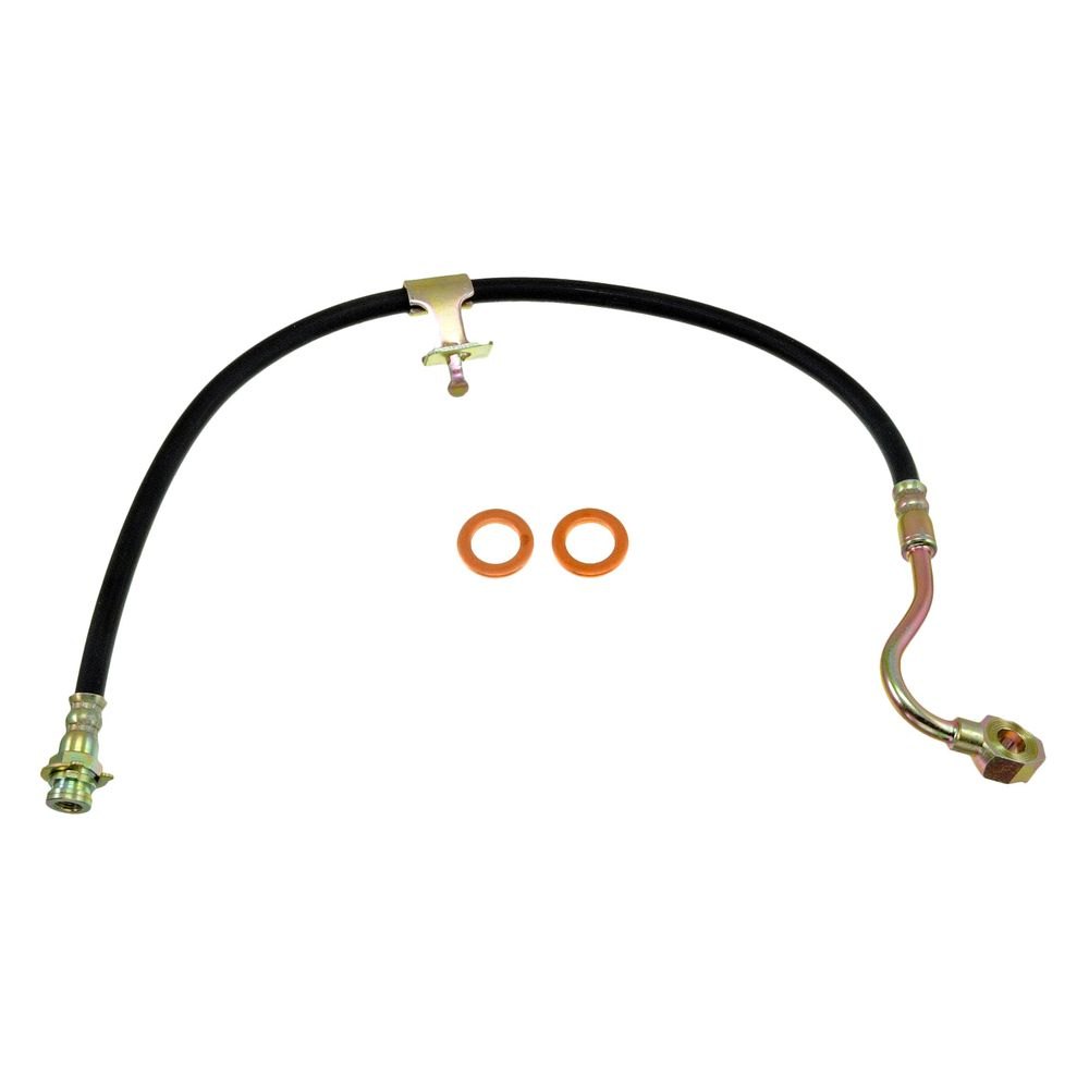 Dorman D18-H38185 Front Passenger Side Brake Hydraulic Hose for 1983-1996 Chevrolet G30, Black