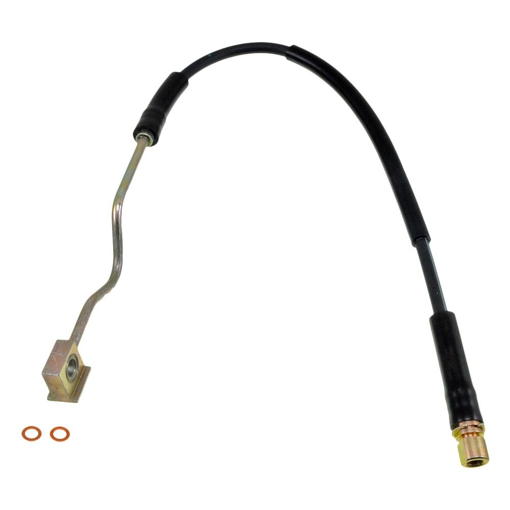 Dorman D18-H38317 Front Driver Side Brake Hydraulic Hose for 1984-1998 Ford F700, Black