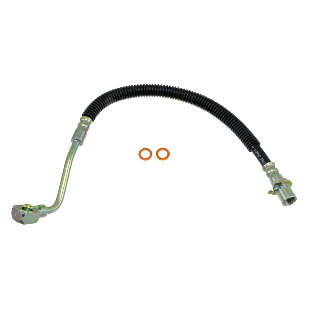 Dorman D18-H38883 16.63 in. Front Driver Side Brake Hydraulic Hose for 1991-2002 Saturn SL, Black