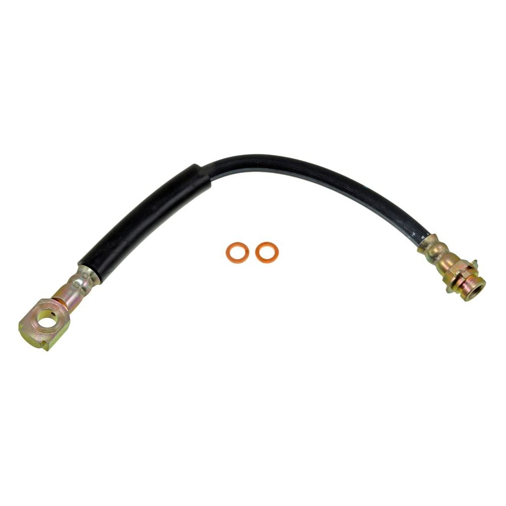Dorman D18-H38907 12.5 in. Front Driver Side Brake Hydraulic Hose for 1991-1994 Chevrolet Lumina, Black
