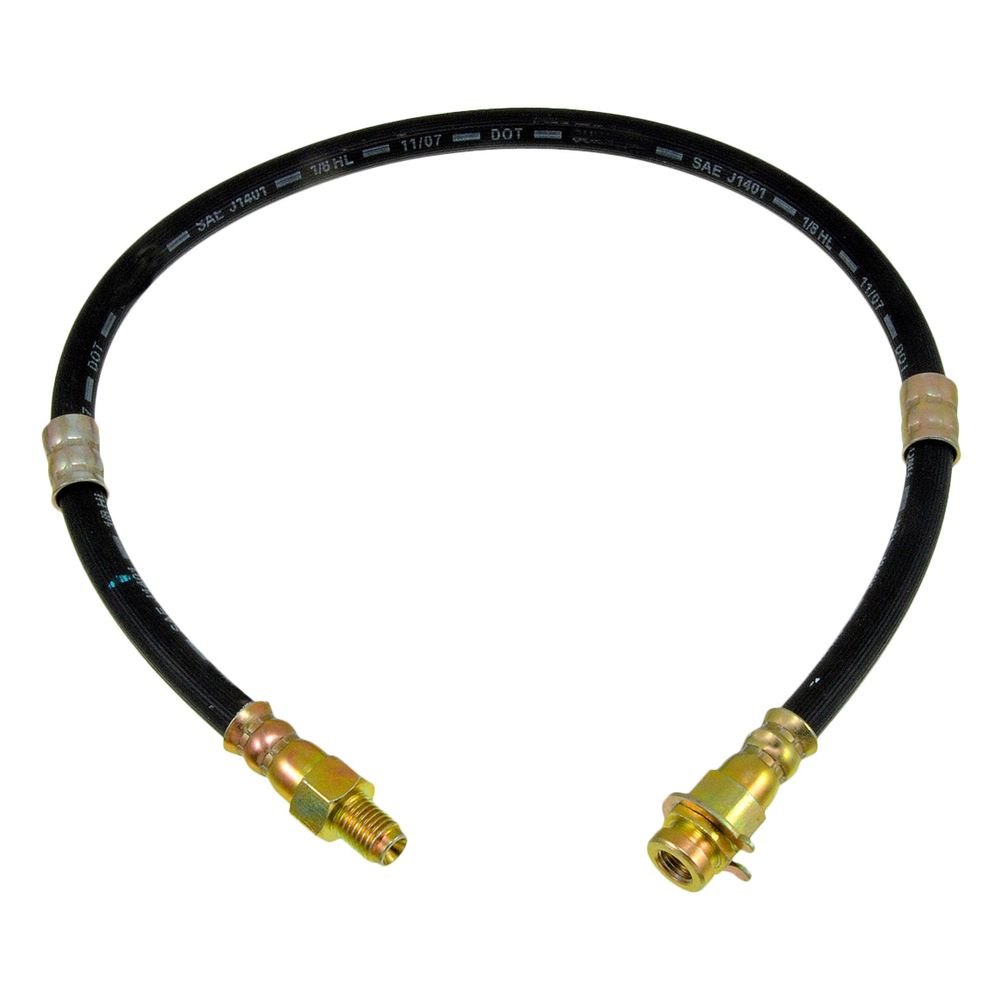 22.75 in. Front Passenger Side Brake Hydraulic Hose for 1967-1978 Cadillac Eldorado, Black
