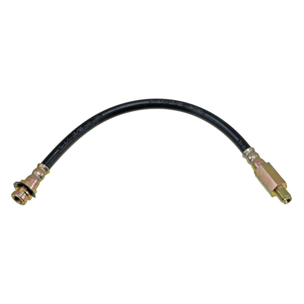 Dorman D18-H88961 13.63 in. Front Driver Side Brake Hydraulic Hose for 1968-1976 Cadillac DeVille, Black