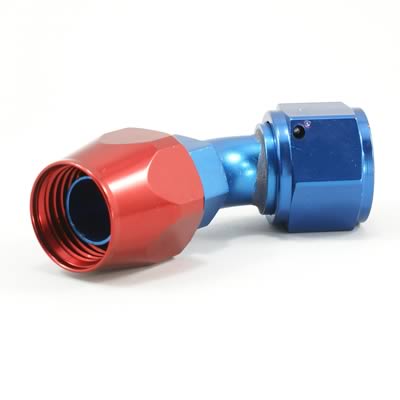Full Flow Hose End with 90 deg, Blue