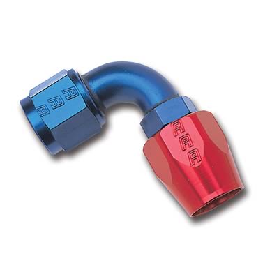 Full Flow Hose End with 90 deg, Blue