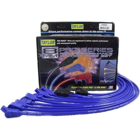 T64-74652 8 mm Spiro-Pro Universal Spark Plug Wire Sets for 1999-2000 Honda Civic, Blue