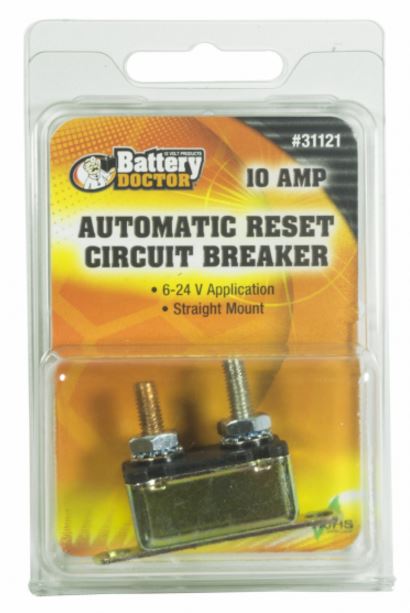 W48-31121 1-10A Stud Mounted with In-Line Bracket Circuit Breaker