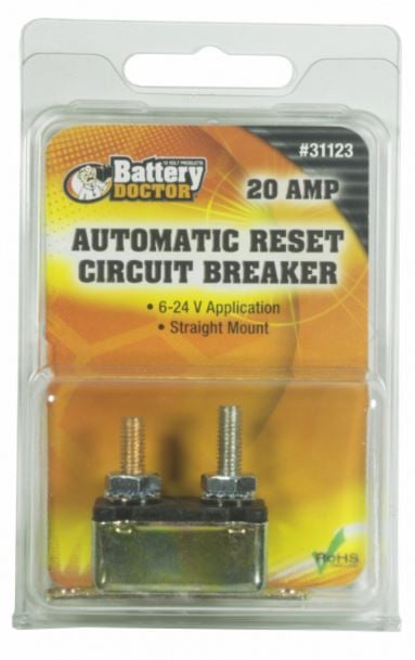 W48-31123 1-20A Stud Mounted with In-Line Bracket Circuit Breaker