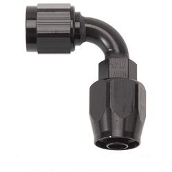 R62-610175 90 deg, -8 AN Full Flow Hose Ends - Black