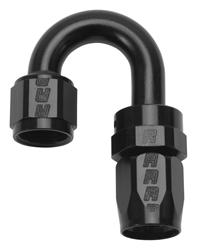 R62-613505 180 deg, -6 AN Full Flow Hose Ends - Black