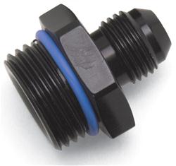 AN O-Ring -8 AN Boss Radius AN Port Adapters, Black