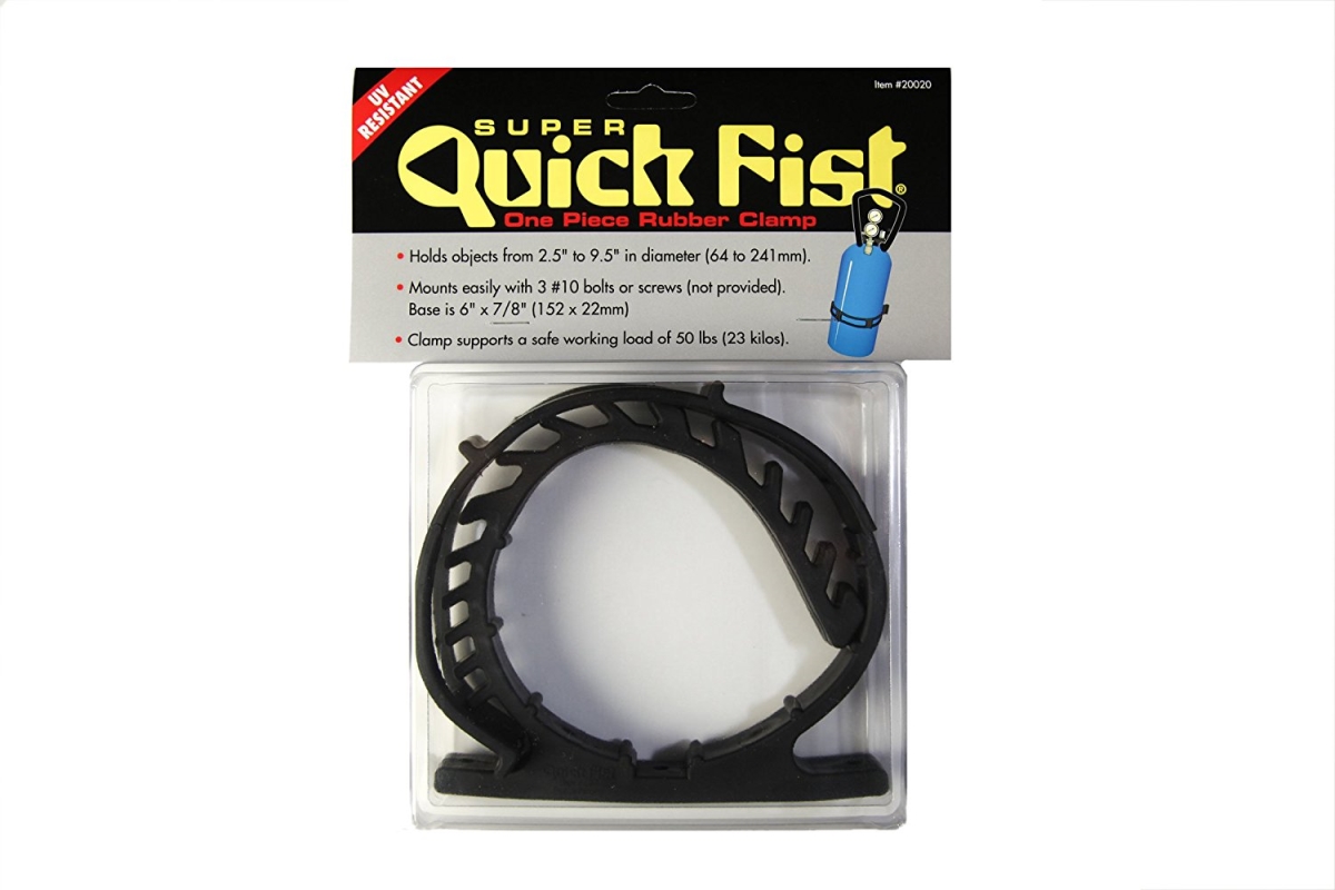 Cable Clamp, Rubber, 9-1/2 in Bundle Dia., Black