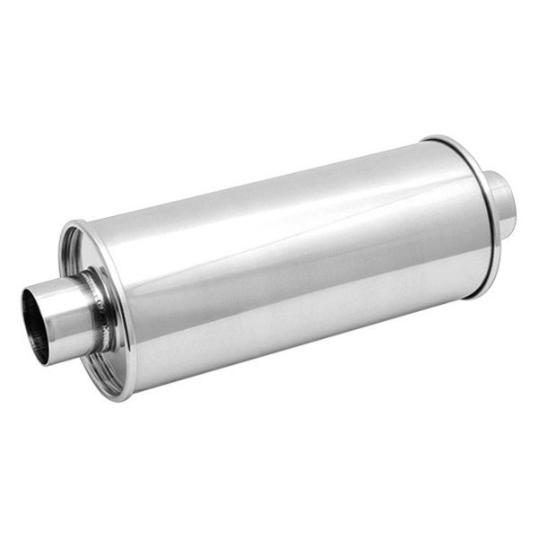 Stainless Steel Round Muffler - White