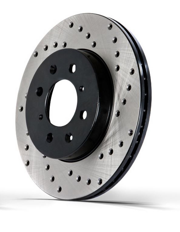 2005-2016 Volkswagen Jetta Front Right Cross Drilled Sport Rotor