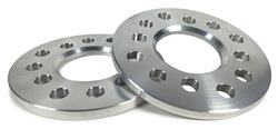 0.5 in. Billet Aluminum 5-Lug Wheel Spacers - Silver