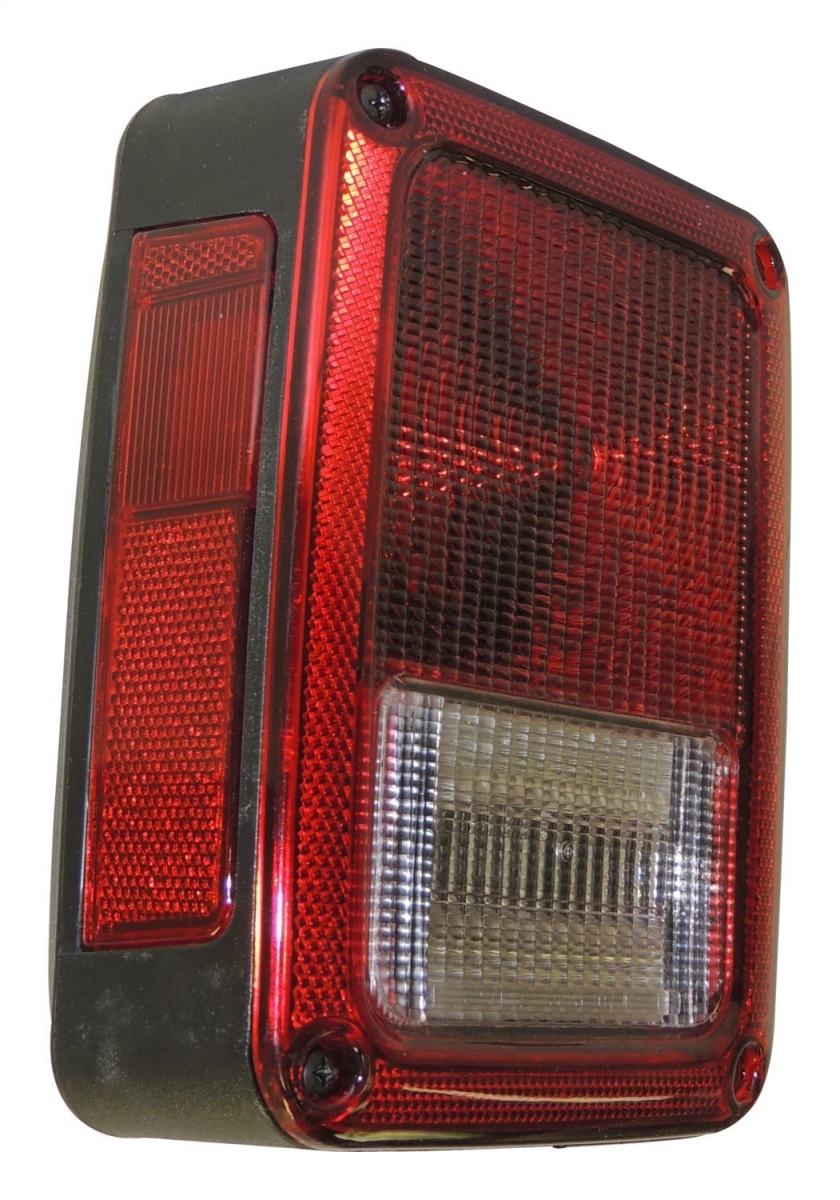C1Y-55077891AC Left Tail Light Assembly for 2007-2017 Jeep Wrangler, Red & Clear