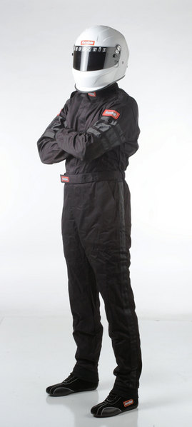 110003 SFI-1 1-L Black Driving Suit, Medium