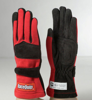 355016 2-Layer Model SFI-5 Gloves, Red - Extra Large