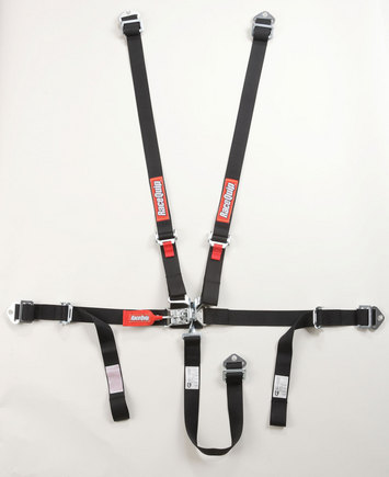 709009 JR L & L 5 Point Harness Set, Black