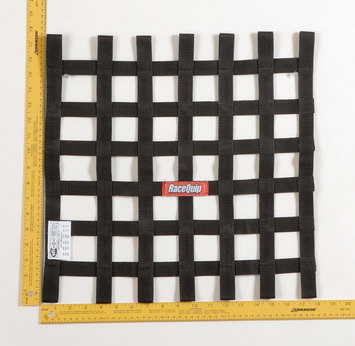 726003 18 x 18 in. SFI Black Ribbon Net