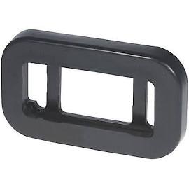 91380 1.5 x 2.87 in. Hole Grommet for Small Rectangular Lights, Black