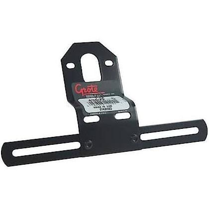 Grote Perlux 430225 Universal Steel Offset License Plate Mounting Bracket, Black