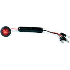 Grote Perlux 49362 Dual Intensity MicroNova Dot LED Clearance Marker Lights with Grommet, Red