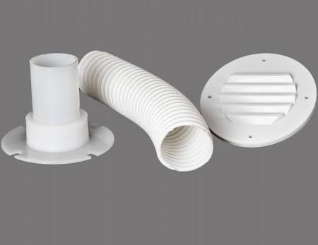 276 9 in. White Vent Battery Box Accessory Kit