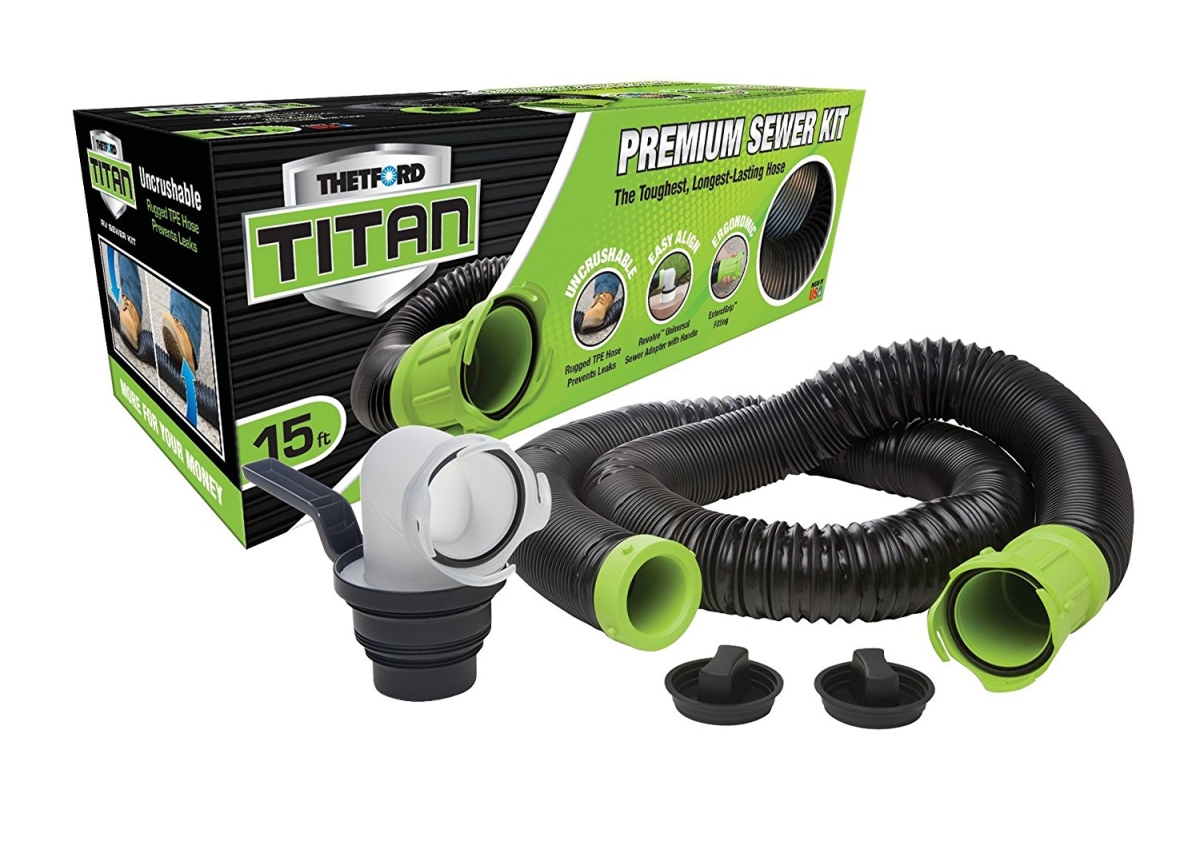 Thetford 17858 15 ft. Bilingual Titan Sewer Kit