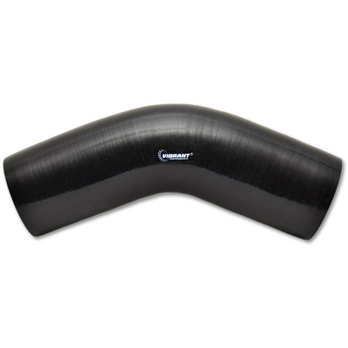 2854 45 deg Silicone Elbows, Black
