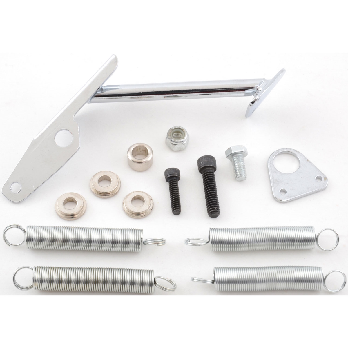 R2083 Holley 2300 & 2305 Series 2-bbl Carburetor Mount Throttle Return Kit, Chrome Steel
