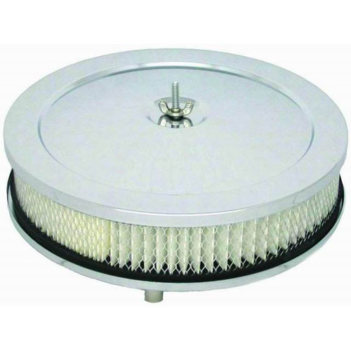 R2282 10 x 2 in. Chrome Muscle Car Style Air Cleaner Set