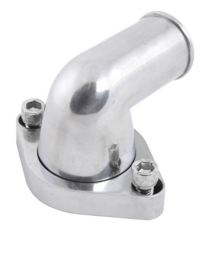 R6009 Aluminum Polished Water Neck for Chevy Small Block 2nd Generation