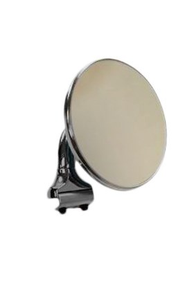 R6610 4 ft. Chrome Steel Polished Peep Round Mirror