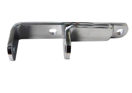R9008 Chrome Steel Lower Alternator Bracket Header for 1969 Chevy Small Block