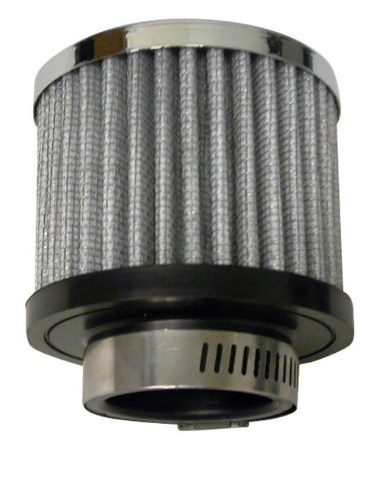 R9309 1.5 in. Steel Open Clamp On Filter Breather, Chrome