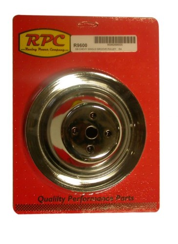 R9600 283-350V Water Pump Pulley for 1959 Chevy 3B, Chrome