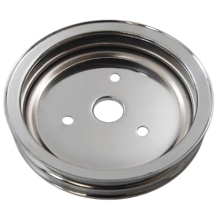 R9603 283-350V Crankshaft Pulley for 1959 Chevy 3B & 3C - Chrome