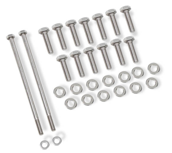 Mr. Gasket 60850G Stainless Steel Natural Oil Pan Bolt Sets for GM LS Engines