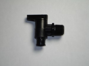 18964BLACK 0.37 in. Fresh Water Tank Drain Valve Dual Hose