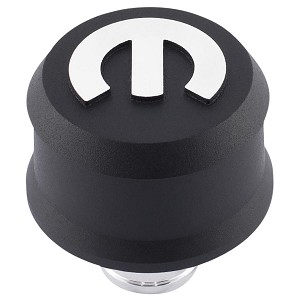 440440 2.5 in. Round Crankcase Breather Cap - Black