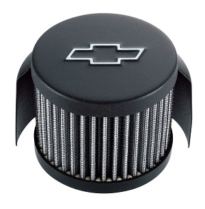 141613 3 in. Round Crankcase Breather Cap - Black