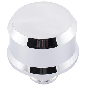141851 2.5 in. Round Crankcase Breather Cap - Silver
