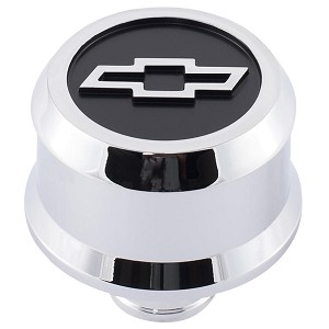 141856 2.5 in. Round Crankcase Breather Cap - Silver