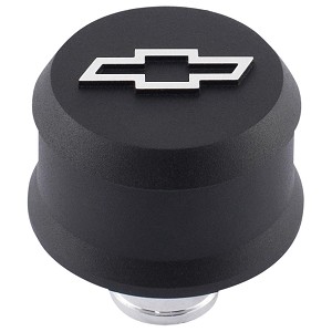 141858 2.5 in. Round Crankcase Breather Cap - Black
