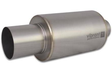 17563 3 in. Titanium Universal Muffler - Raw