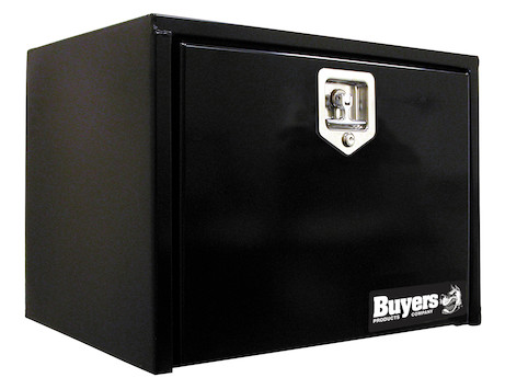 1703303 14 x 16 x 30 in. Stainless Steel Underbody Truck Tool Box, Black