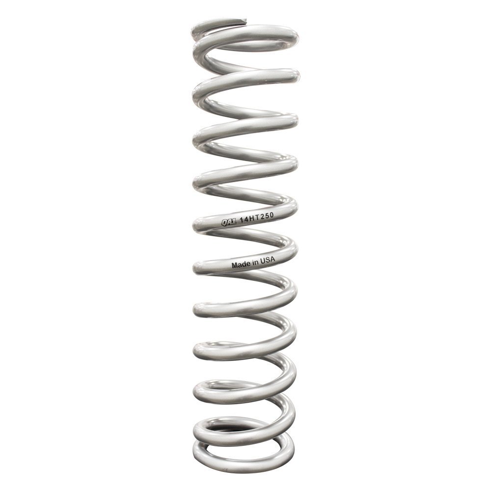14HT150 14 in. 150 lbs Silicon Steel Coil Spring, Silver Powder Coated